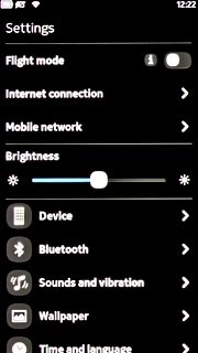 Press Internet connection.