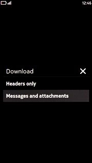 Press the required setting.
