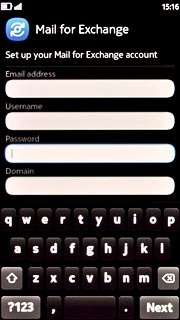 Press the field below Password and key in the password for the server.