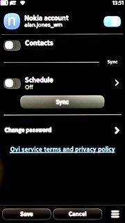 Press the menu icon.