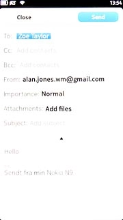 Press Add files to attach a file.Follow the instructions on the display to attach the file.