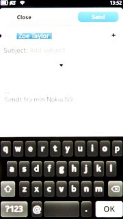 To add more recipients.Press +.