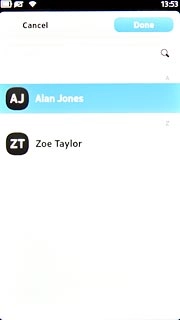 Press the required contacts.