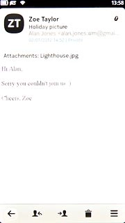 Press the forward icon.Key in the first letters of the required contact.Matching contacts are displayed.