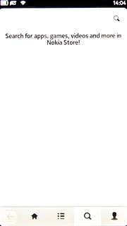 To search by application name:Press the search icon.