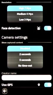 Press the required resolution below Resolution.