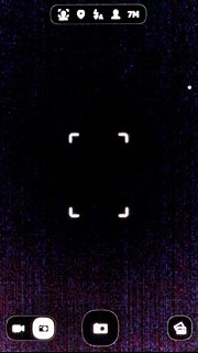 If the camera is turned on:Press the video recorder icon.