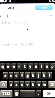 Press To.Key in the first letters of the required contact.Matching contacts are displayed.