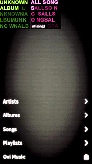 Press one of the following categories:Artists