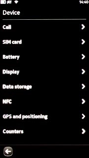 Press GPS and positioning.