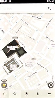 Press Search at the top of the display.