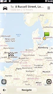 Press the return icon to return to the map.