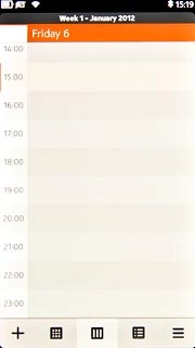To go to day view:Press the day view icon.