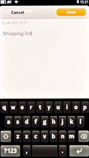 Write the text and press Save.