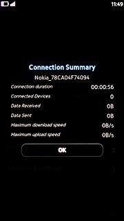 Press OK.Slide your finger across the display to return to standby mode.