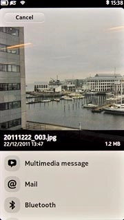 Press Bluetooth.Your phone now searches for devices and after a moment, a list of Bluetooth devices within range is displayed.