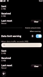 View your data usage when roaming below Mobile network data When roaming.