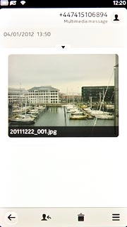 Press the menu icon.