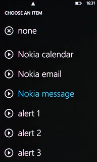 Press the playback icon next to the different message tones to hear them.