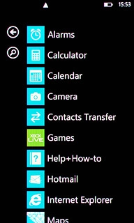 Press and hold the menu item.