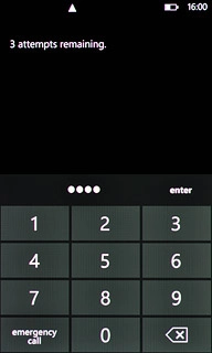 Key in a new four-digit PIN and press enter.