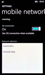 Press the required network.Your display will tell you if you've access to the network you've chosen.