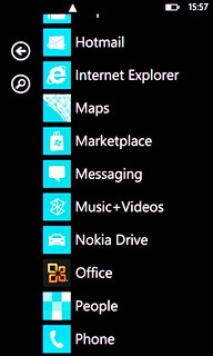 Press Phone.The call list is displayed.