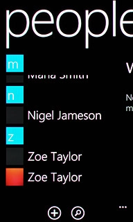 Press the required contact.
