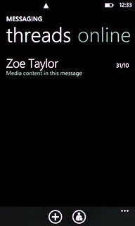 Press the required sender.