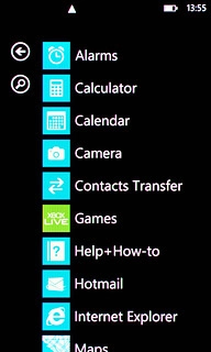 Press the required email account.