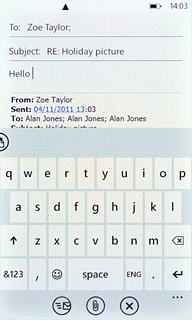 Press the send icon.