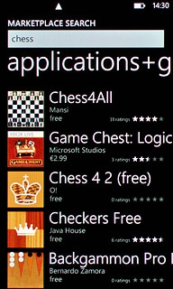 Press the required application.