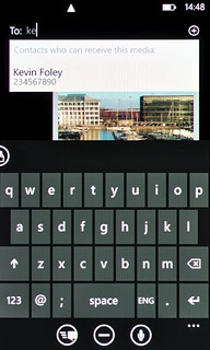 Press the required contact.