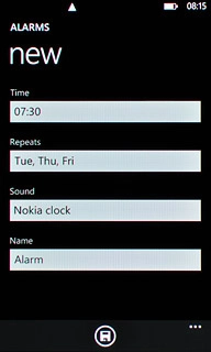 Press the field below Sound.