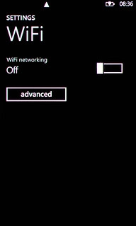 Press the indicator next to WiFi networking to turn on the function.