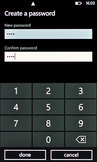 Press done to confirm.