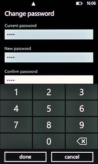 Press done to confirm.