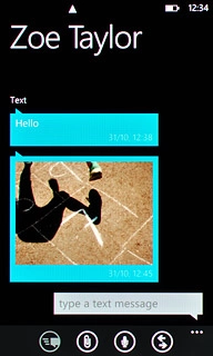 Read the required text message.