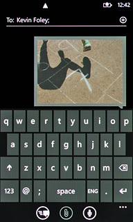 Press the send icon.