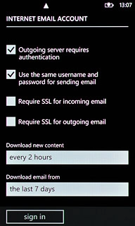 When the box next to the menu items is empty, SSL encryption is turned off.