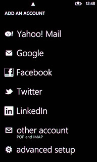 Press advanced setup.