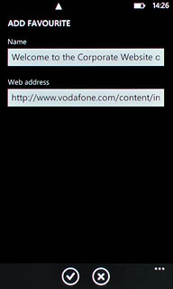 Press the confirm icon.
