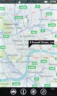 Press the dots at the bottom of the display.