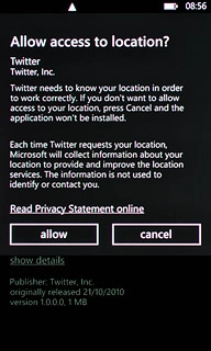 Press allow to confirm.Wait a moment while the application is installed.
