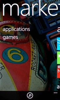 Press the search icon.