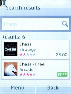 Press the required application.