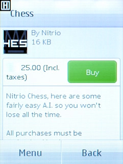 To buy an application:Press Buy.