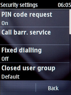 Press PIN code request.