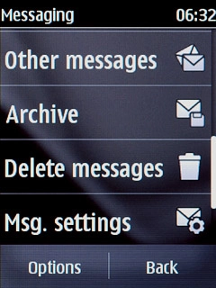 Press Msg. settings.