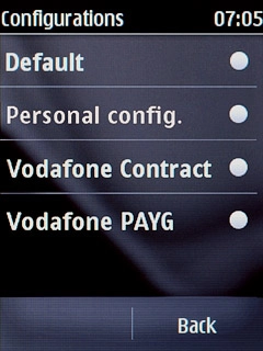 Press Personal config..